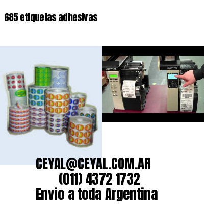 685 etiquetas adhesivas