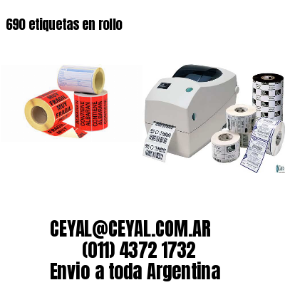 690 etiquetas en rollo