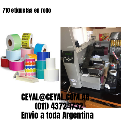 710 etiquetas en rollo