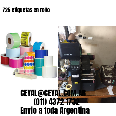 725 etiquetas en rollo