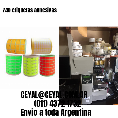 740 etiquetas adhesivas
