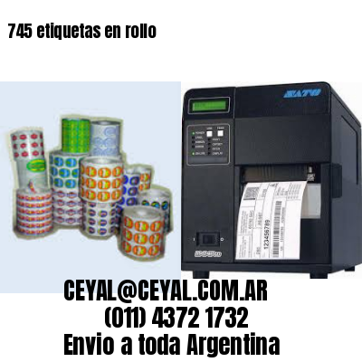 745 etiquetas en rollo