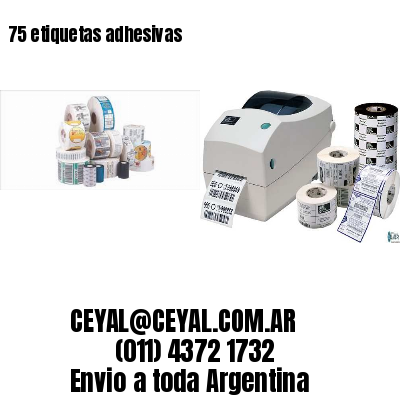 75 etiquetas adhesivas