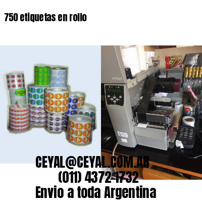 750 etiquetas en rollo
