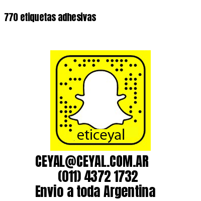 770 etiquetas adhesivas