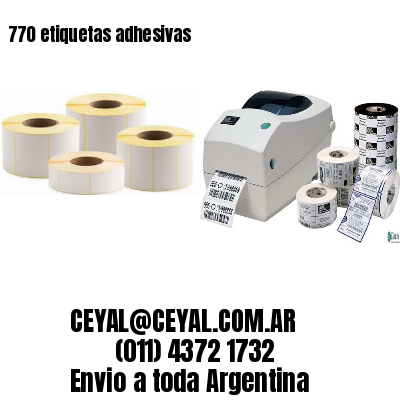 770 etiquetas adhesivas