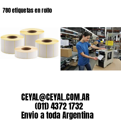 780 etiquetas en rollo