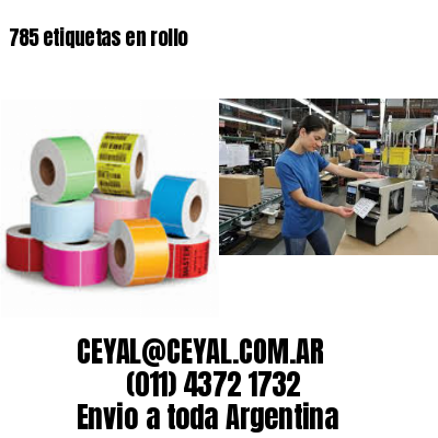 785 etiquetas en rollo