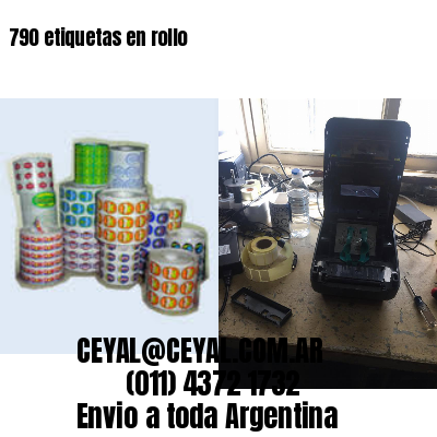 790 etiquetas en rollo