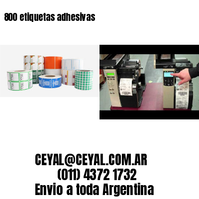 800 etiquetas adhesivas