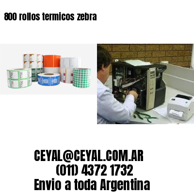 800 rollos termicos zebra