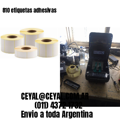 810 etiquetas adhesivas