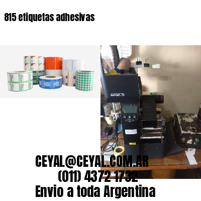 815 etiquetas adhesivas