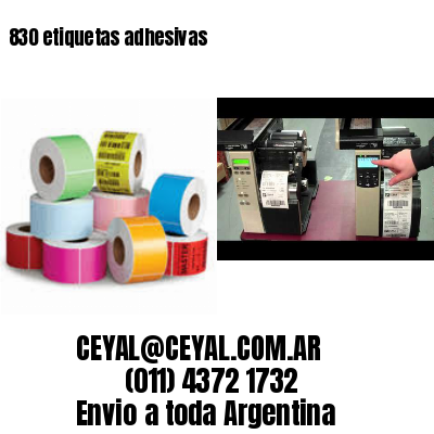 830 etiquetas adhesivas