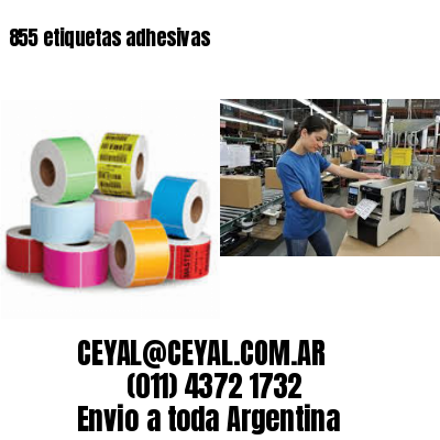 855 etiquetas adhesivas