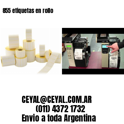855 etiquetas en rollo