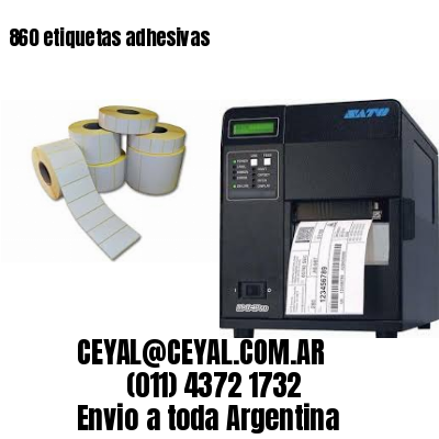 860 etiquetas adhesivas