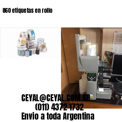 860 etiquetas en rollo