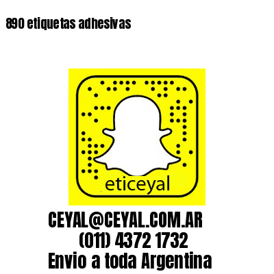 890 etiquetas adhesivas
