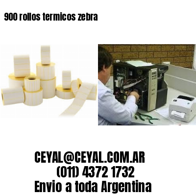 900 rollos termicos zebra