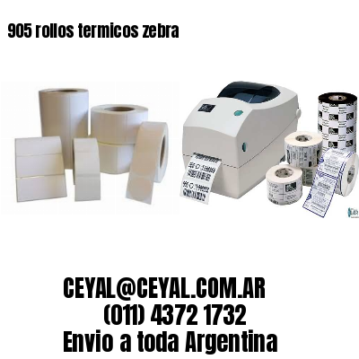 905 rollos termicos zebra