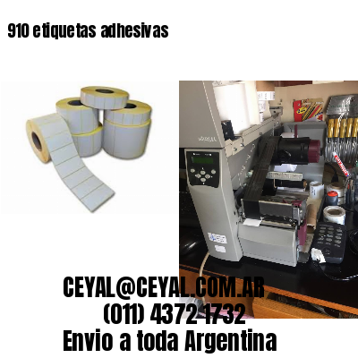 910 etiquetas adhesivas