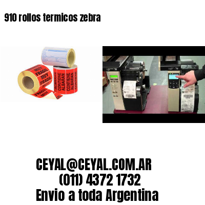 910 rollos termicos zebra