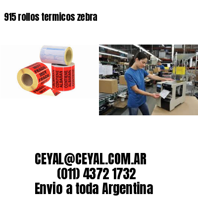 915 rollos termicos zebra