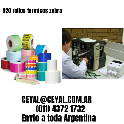 920 rollos termicos zebra