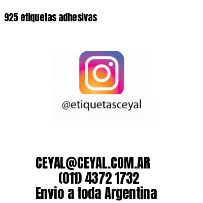 925 etiquetas adhesivas