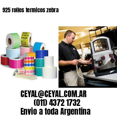 925 rollos termicos zebra
