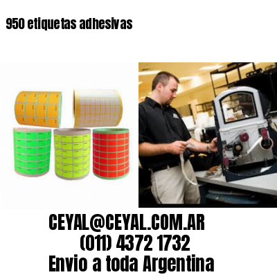 950 etiquetas adhesivas