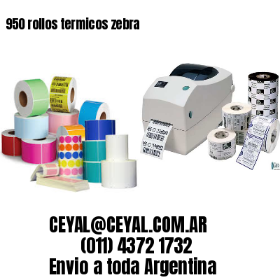 950 rollos termicos zebra