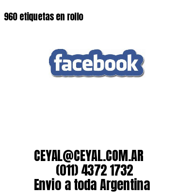 960 etiquetas en rollo