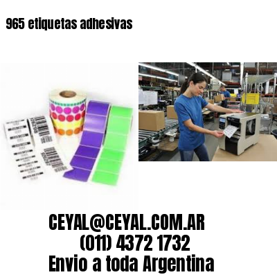 965 etiquetas adhesivas