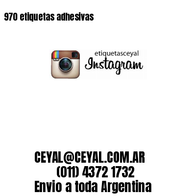 970 etiquetas adhesivas