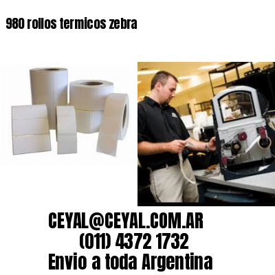 980 rollos termicos zebra