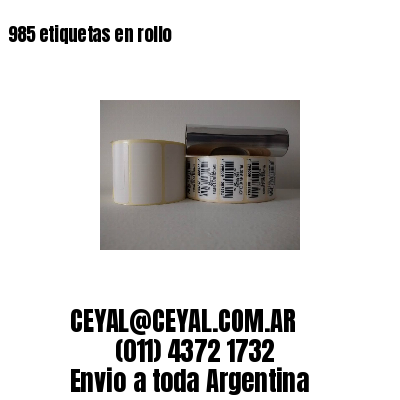 985 etiquetas en rollo
