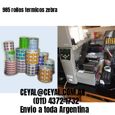 985 rollos termicos zebra