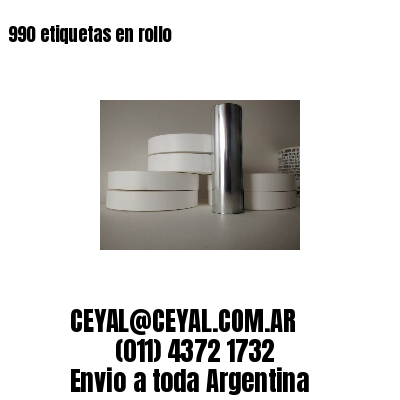 990 etiquetas en rollo