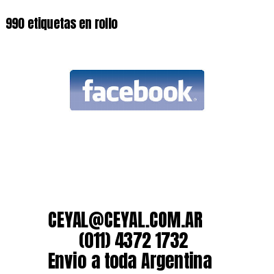 990 etiquetas en rollo