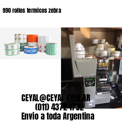 990 rollos termicos zebra