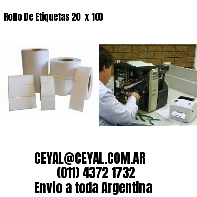 Rollo De Etiquetas 20  x 100