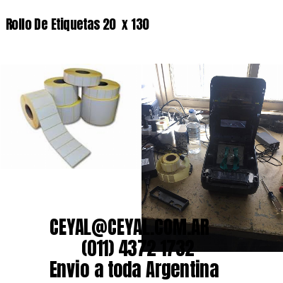 Rollo De Etiquetas 20  x 130