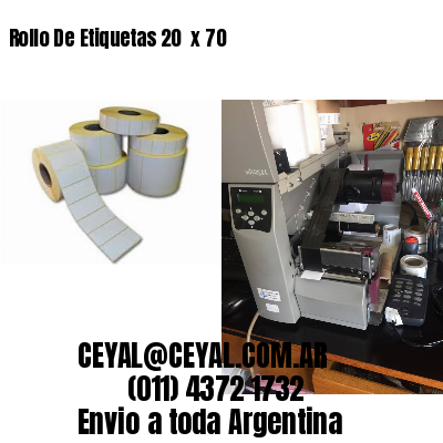 Rollo De Etiquetas 20  x 70
