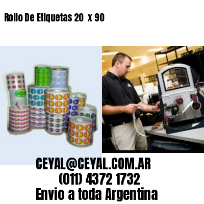 Rollo De Etiquetas 20  x 90