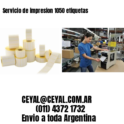 Servicio de impresion 1050 etiquetas