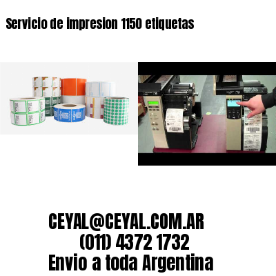 Servicio de impresion 1150 etiquetas
