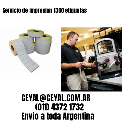 Servicio de impresion 1300 etiquetas