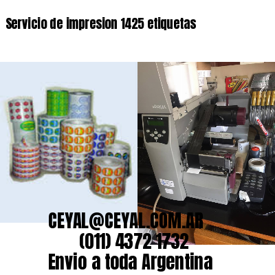 Servicio de impresion 1425 etiquetas